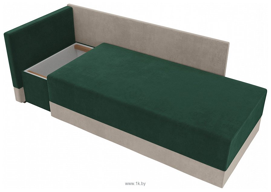 Фотографии Лига диванов Никас 105193 (левый, зеленый/бежевый)