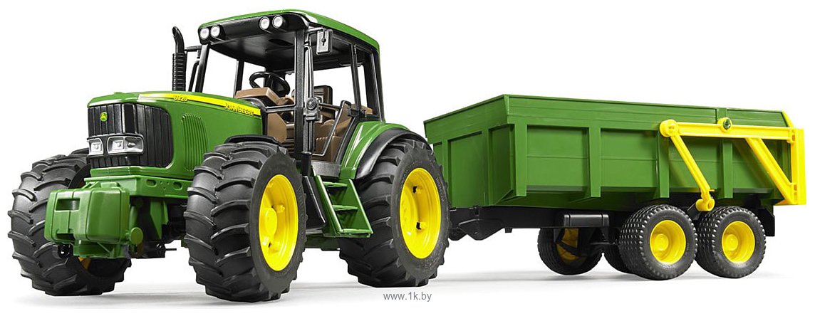 Фотографии Bruder John Deere 6920 Tractor with Tipping Trailer 02058