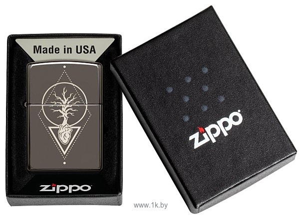 Фотографии Zippo Black Ice Heart of Tree 49687