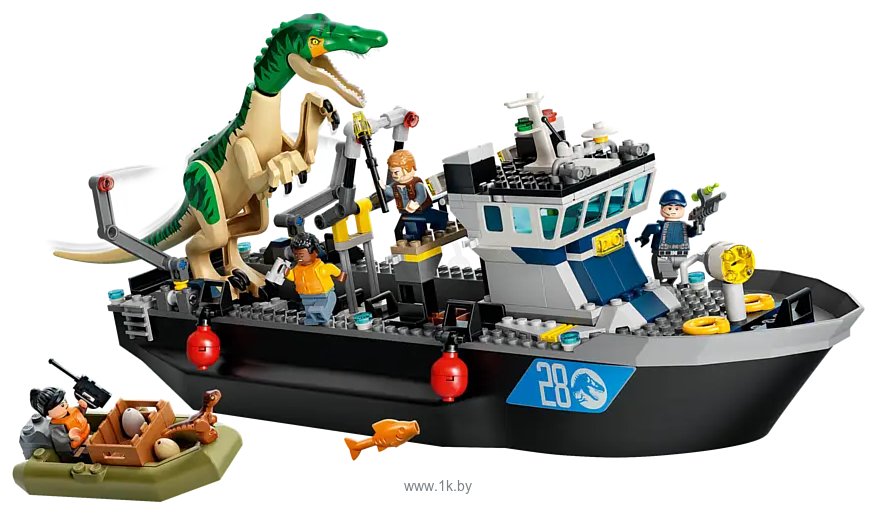 Фотографии LEGO Jurassic World 76942 Побег барионикса на катере
