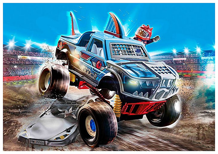 Фотографии Playmobil PM70550 Трюк-шоу Shark Monster Truck