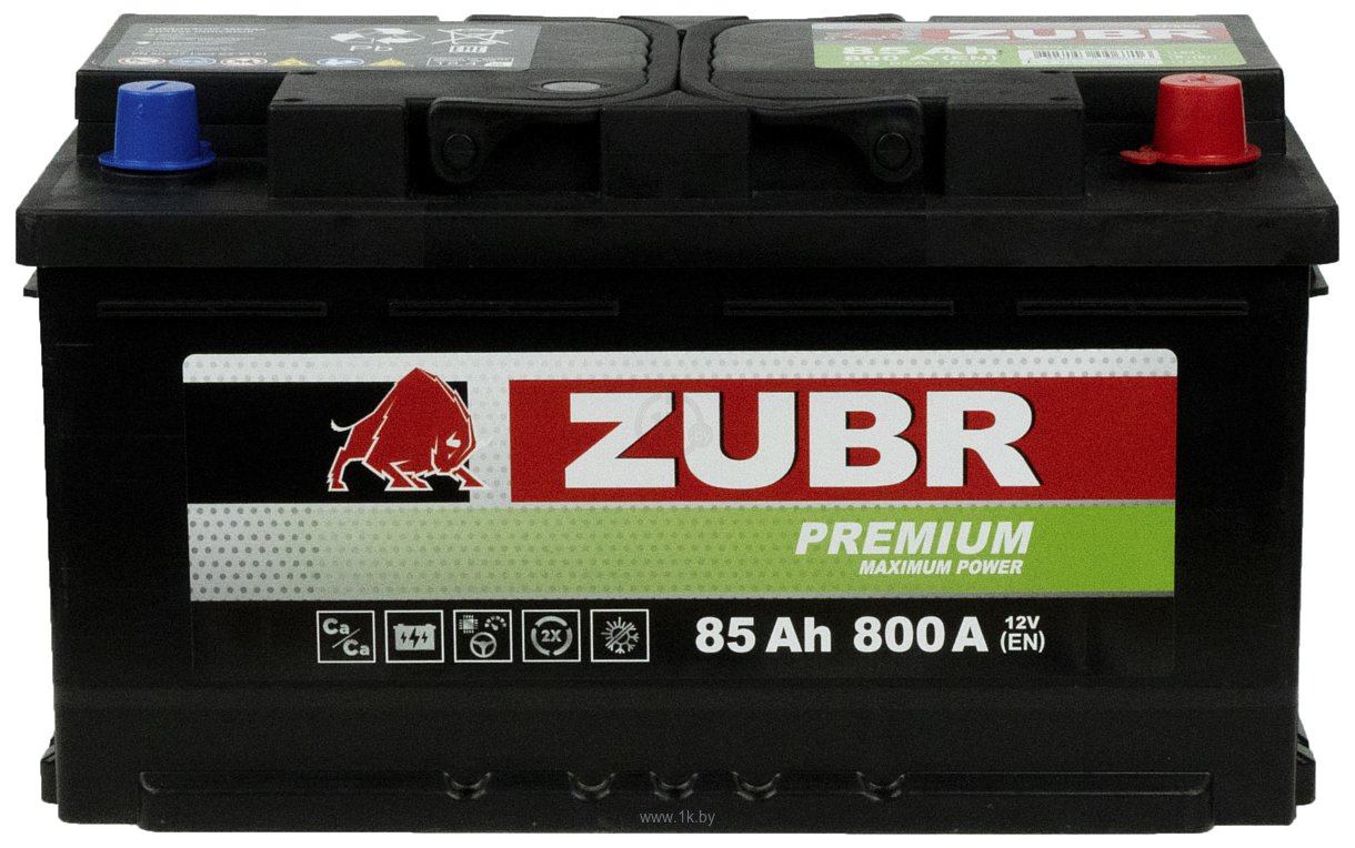 Фотографии Zubr Premium R+ Турция (85Ah)