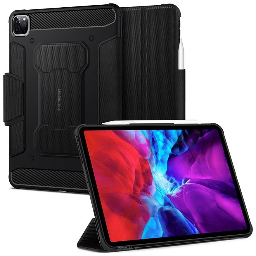 Фотографии Spigen Rugged Armor Pro для iPad Pro 11 (2021/2020/2018) (черный)