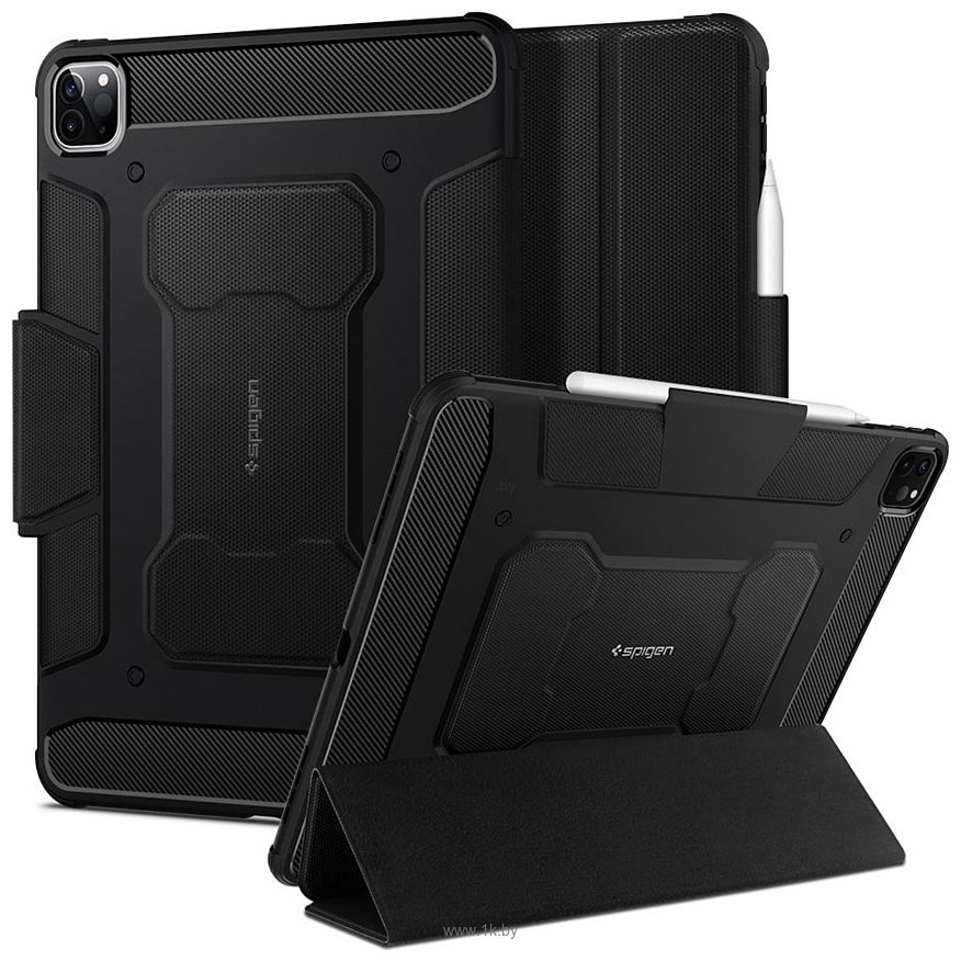 Фотографии Spigen Rugged Armor Pro для iPad Pro 11 (2021/2020/2018) (черный)