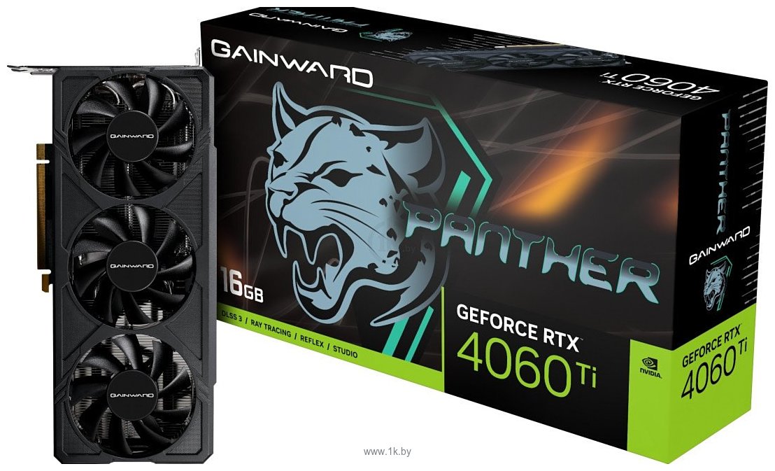 Фотографии Gainward GeForce RTX 4060 Ti Panther 16GB (NE6406T019T1-1061Z)