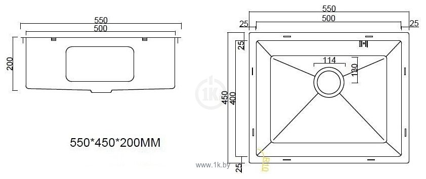 Фотографии ARFEKA ECO AR 550x450 PVD NANO