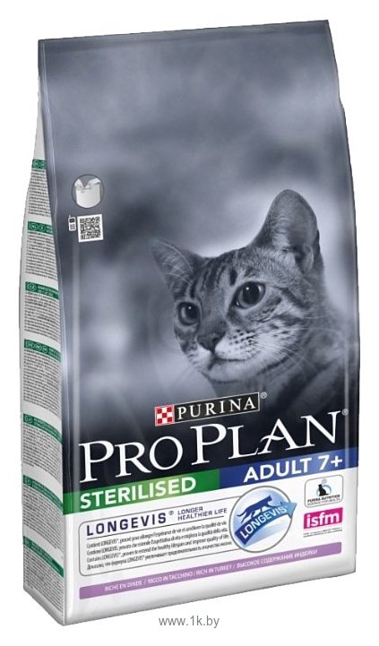 Фотографии Purina Pro Plan Sterilised feline Adult 7+ with Turkey dry (1.5 кг)