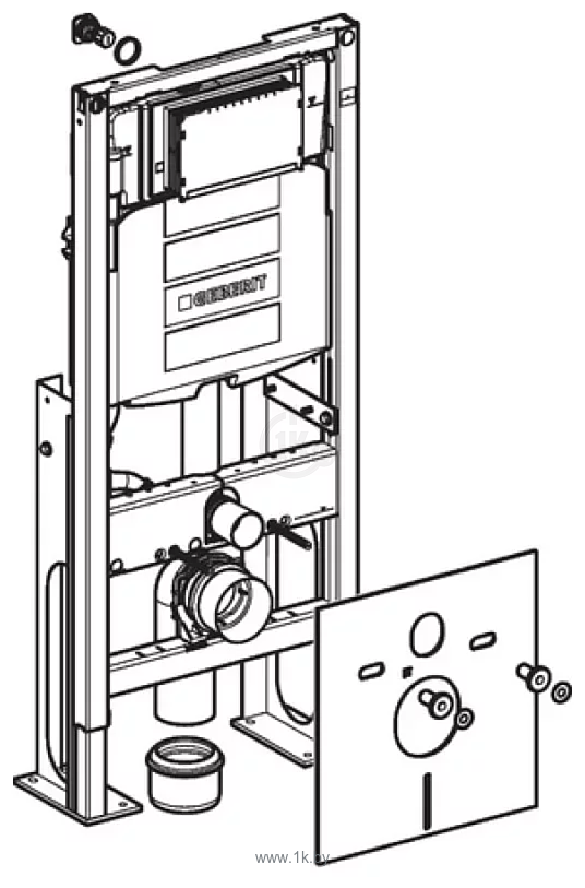 Фотографии Geberit DuoFix Up 320 111.380.00.5 (усиленная)