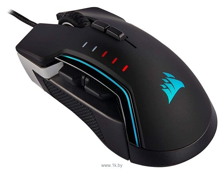 Фотографии Corsair Gaming Glaive RGB Pro Aluminum black-Grey USB