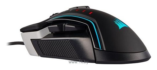 Фотографии Corsair Gaming Glaive RGB Pro Aluminum black-Grey USB