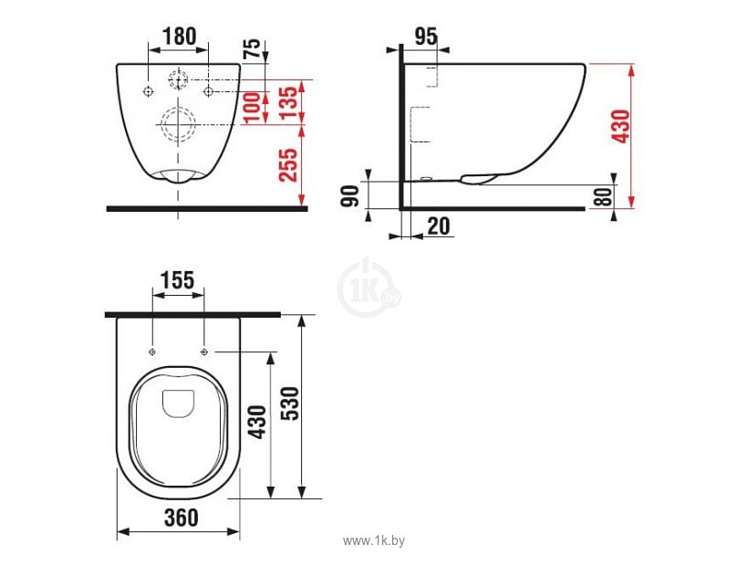 Фотографии Jika Mio Rimless без крышки (8.2071.4.000.000.1)