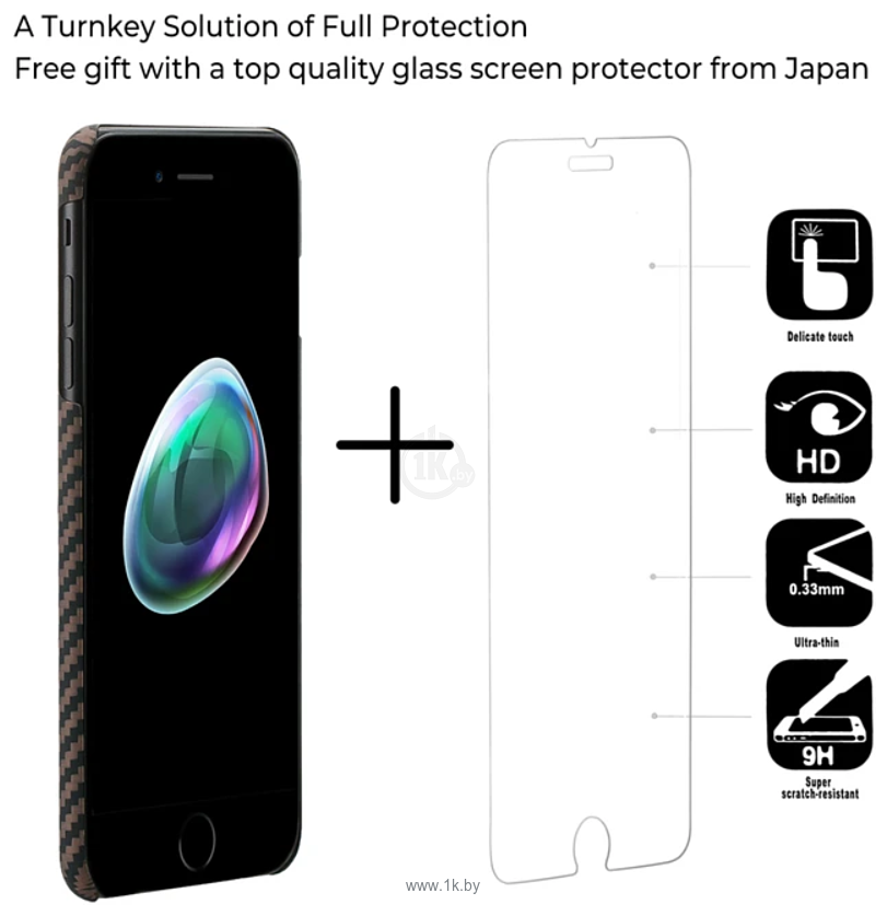 Фотографии Pitaka MagEZ Case Pro для iPhone 7 Plus (twill, черный/розовое золото)