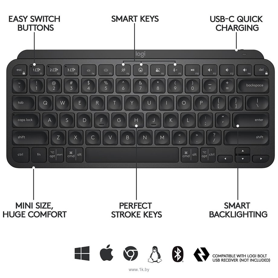 Фотографии Logitech MX Keys Mini black (без кириллицы)