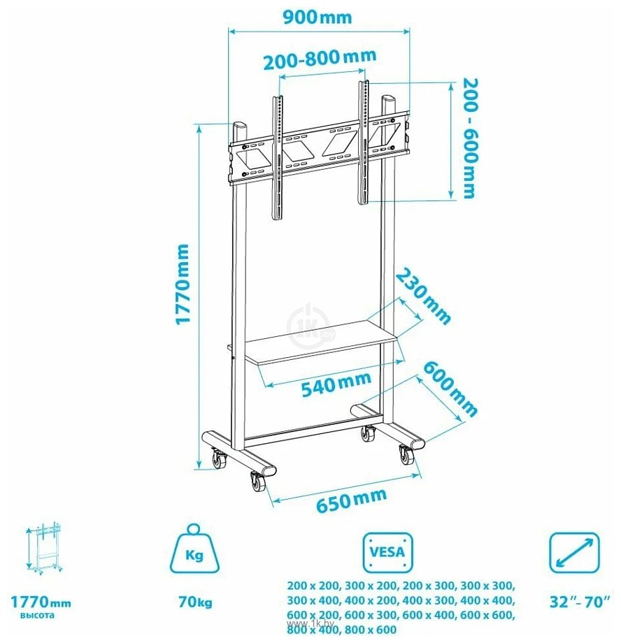 Фотографии VLK Trento Stand-G (черный)