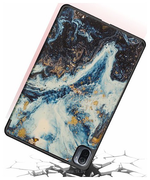 Фотографии JFK Smart Case для Samsung Galaxy Tab A8 2021 (синий мрамор)