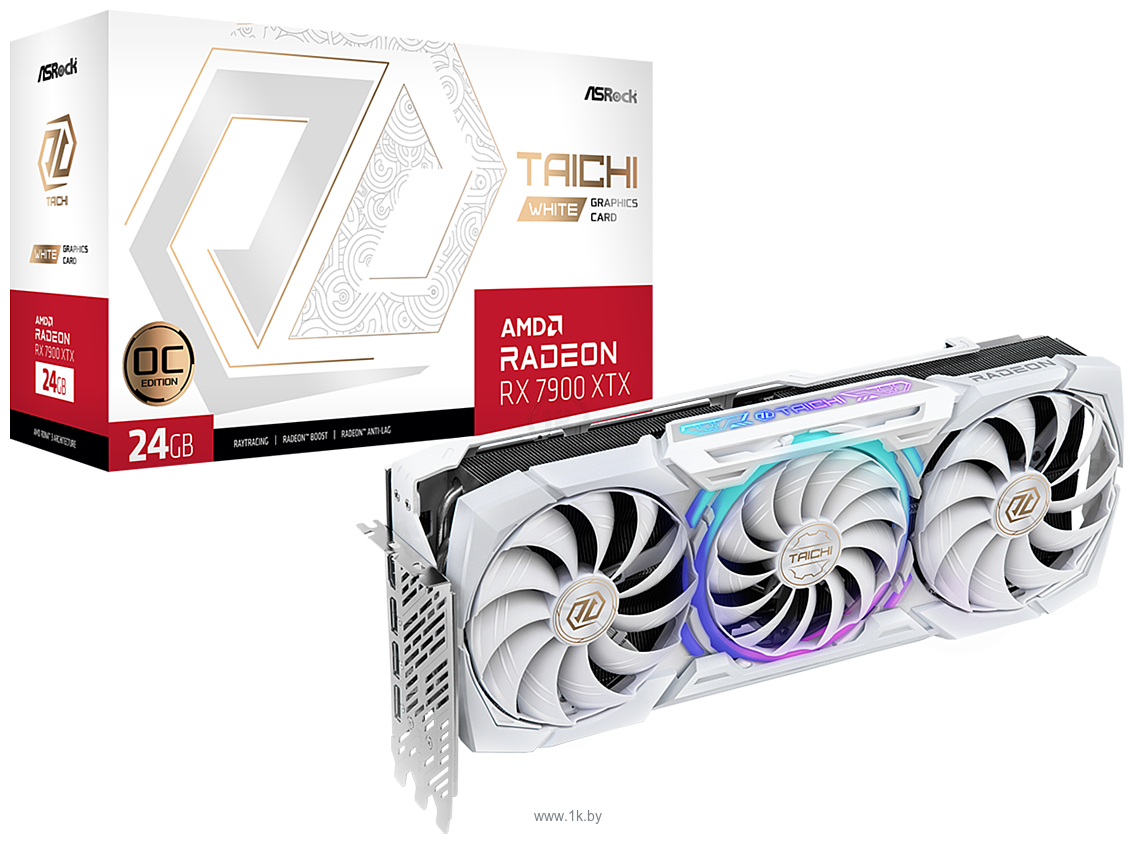 Фотографии ASRock Radeon RX 7900 XTX Taichi White 24GB OC (RX7900XTX TCW 24GO)