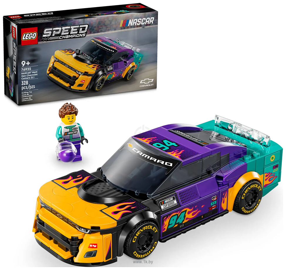 Фотографии LEGO Speed Champions 76935 NASCAR Next Gen Chevrolet Camaro ZL1