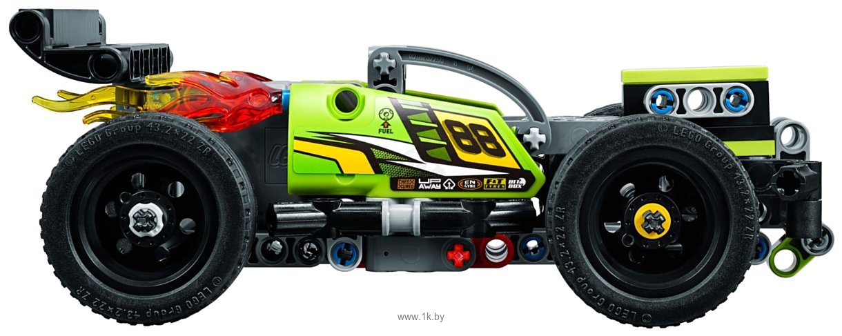 Фотографии LEGO Technic 42072 Зеленый гоночный автомобиль