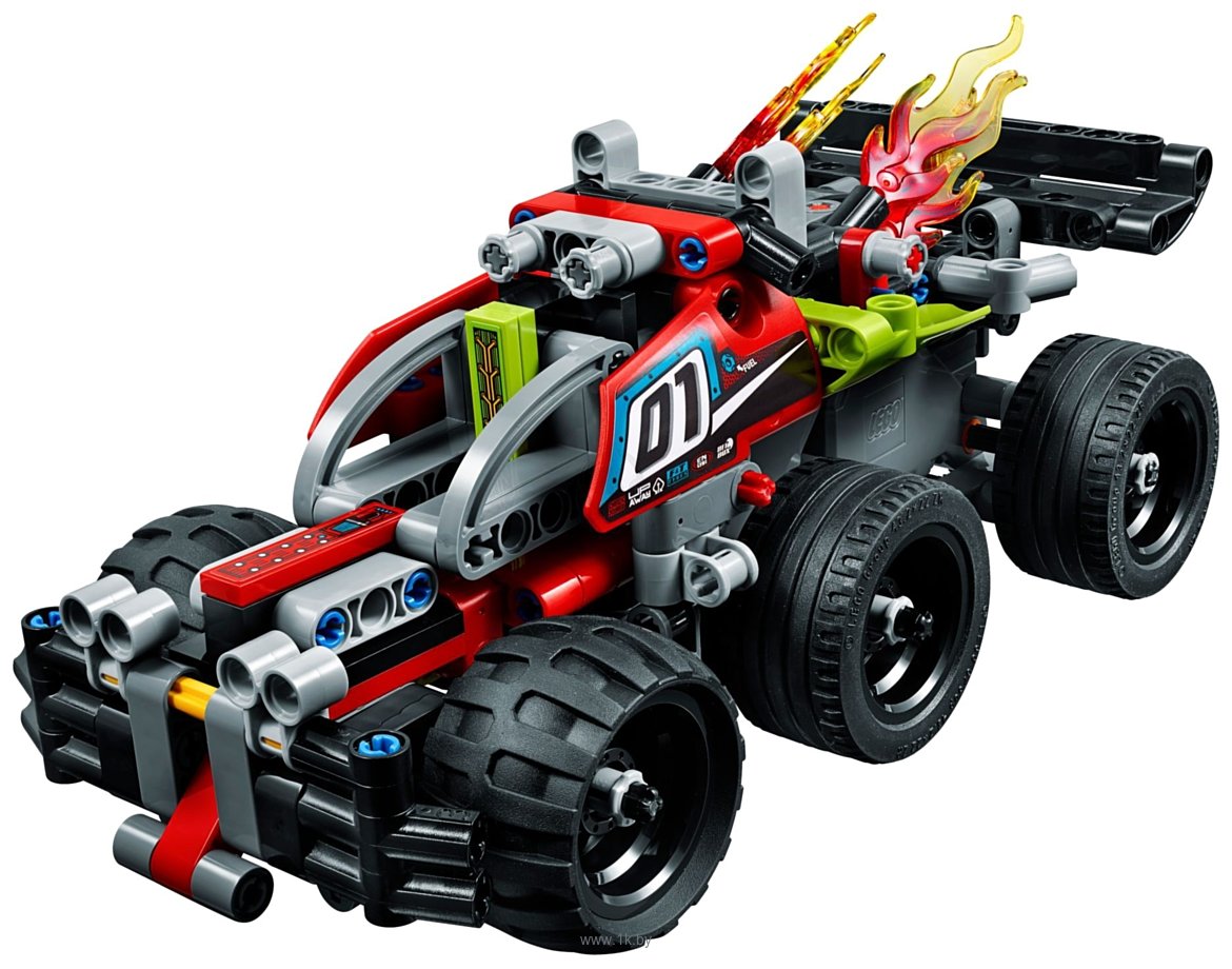Фотографии LEGO Technic 42072 Зеленый гоночный автомобиль