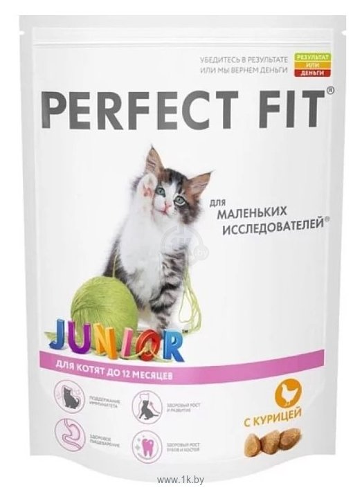 Фотографии Perfect Fit (0.085 кг) 1 шт. Junior Пауч с курицей для котят