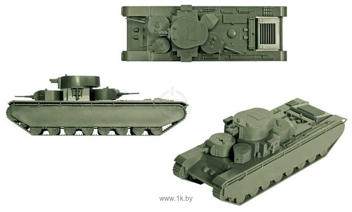 Фотографии Звезда Советский тяжелый танк "Т-35" 1:100