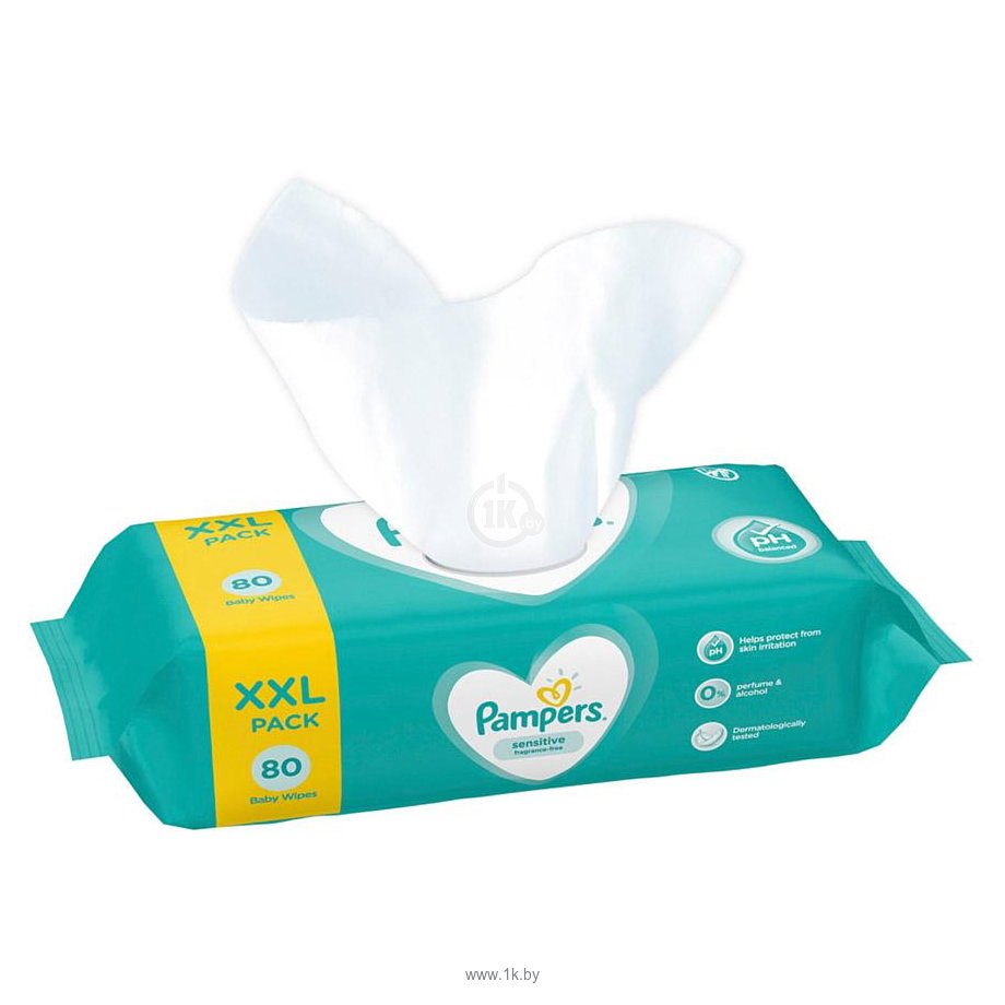 Фотографии Pampers Sensitive 80 шт