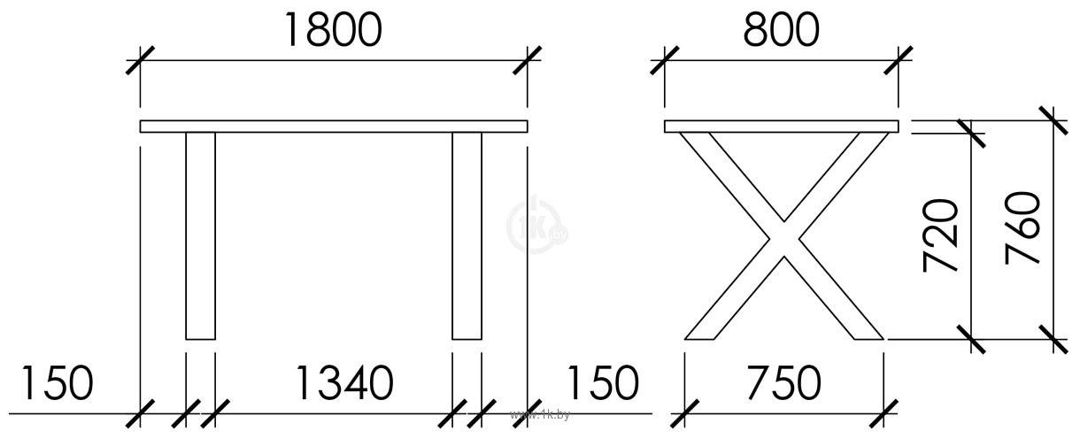 Фотографии Buro7 Икс 180 (с обзолом и сучками, дуб беленый/серебро)