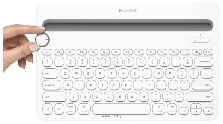 Фотографии Logitech Bluetooth Multi-Device Keyboard K480 white (без кириллицы)