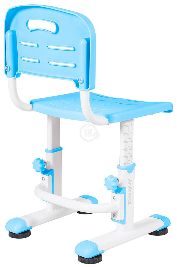 Фотографии Anatomica Legare + стул + надстройка + выдвижной ящик + светильник L4 (белый/голубой)