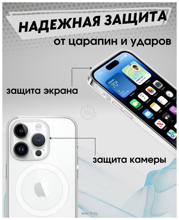 Фотографии Bingo Clear Magnetic для APPLE iPhone 15 Pro (прозрачный)