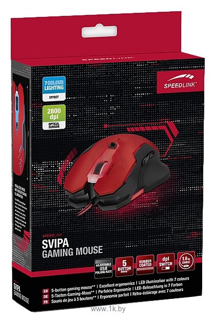 Фотографии SPEEDLINK SVIPA Red-black USB