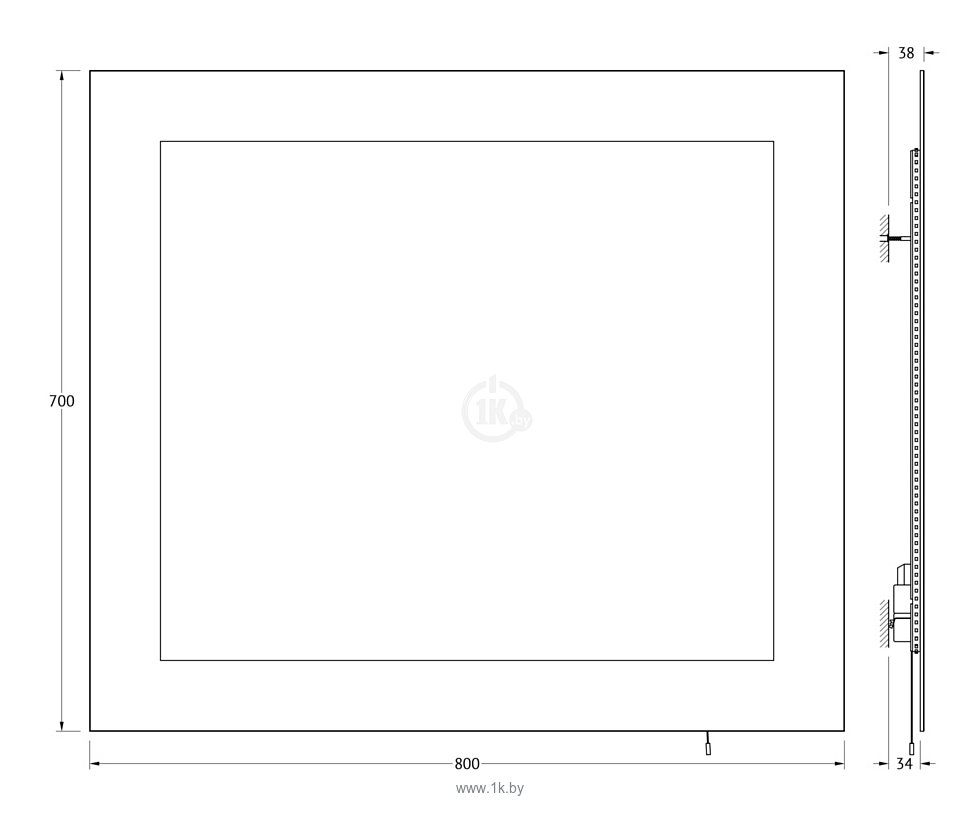 Фотографии Ellux Glow LED 80х70 (GLO-A1 9404)