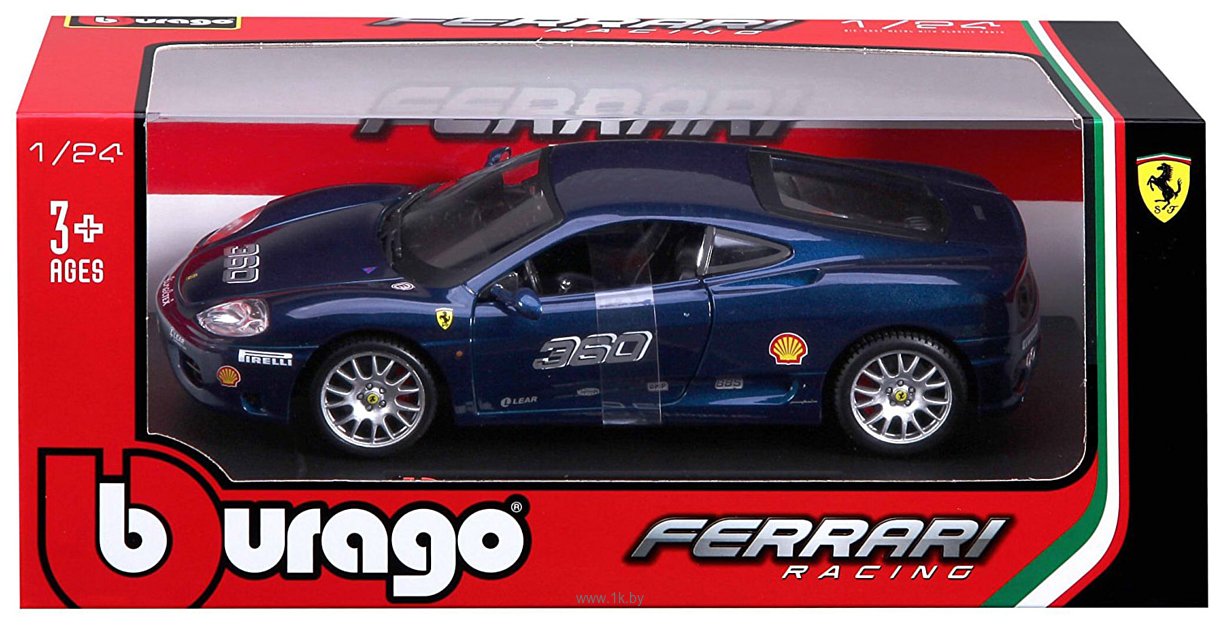 Фотографии Bburago Ferrari 360 Challenge 18-26304 (синий)