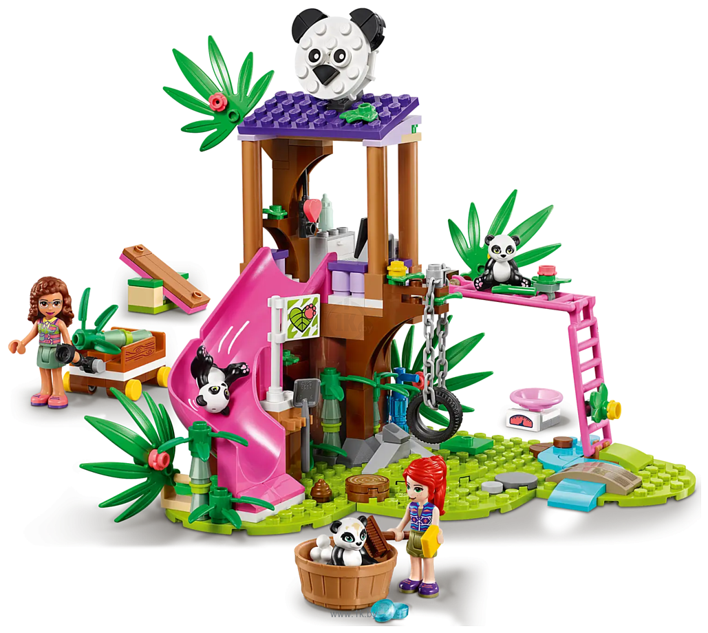 Фотографии LEGO Friends 41422 Джунгли: домик для панд на дереве