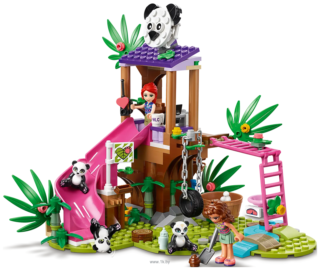 Фотографии LEGO Friends 41422 Джунгли: домик для панд на дереве