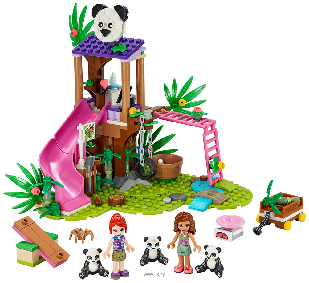 Фотографии LEGO Friends 41422 Джунгли: домик для панд на дереве