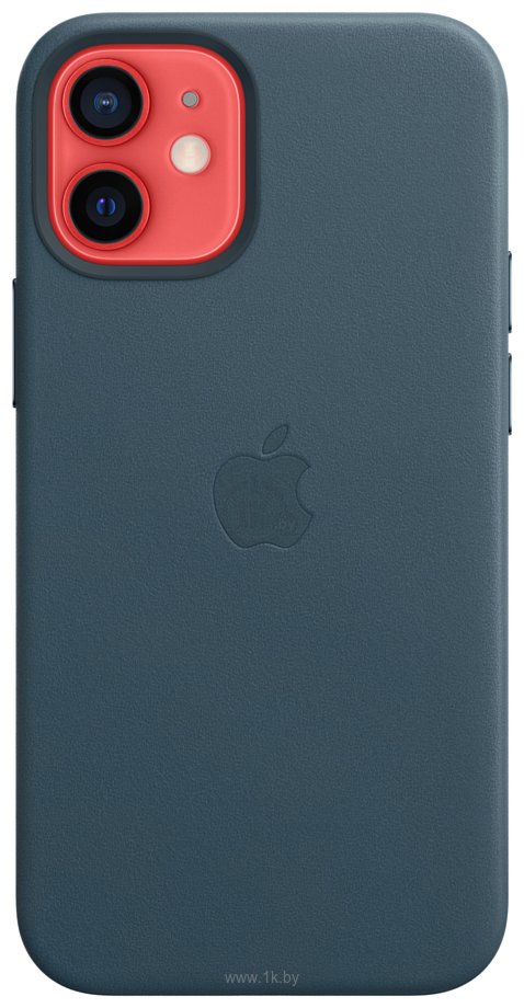 Фотографии Apple MagSafe Leather Case для iPhone 12 mini (балтийский синий)