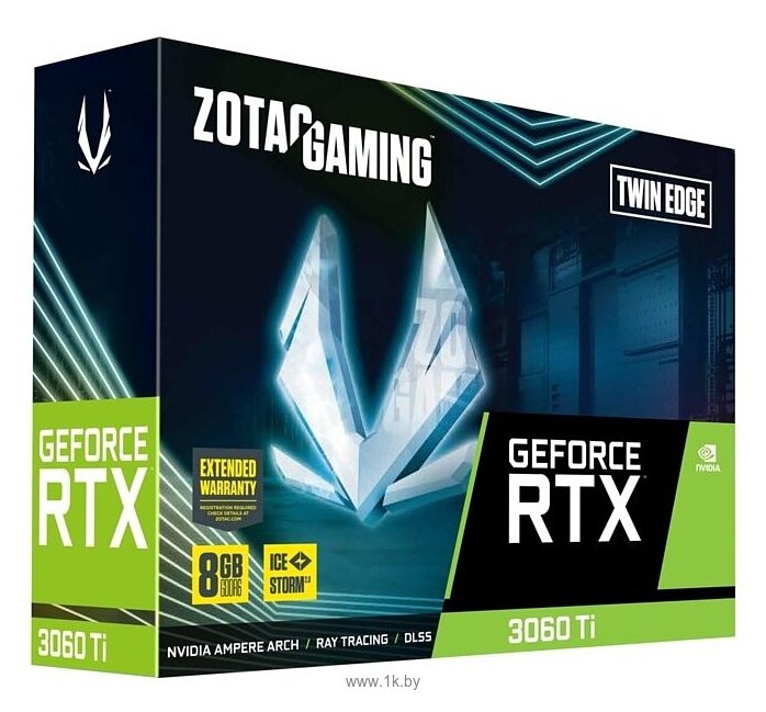 Фотографии ZOTAC GAMING GeForce RTX 3060 Ti Twin Edge LHR 8GB (ZT-A30610E-10MLHR)