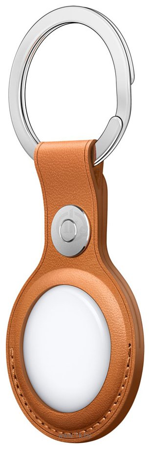 Фотографии Apple кожаный для AirTag с кольцом для ключей (золотистая охра) MMFA3