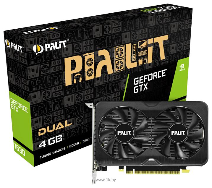 Фотографии Palit GeForce GTX 1630 Dual 4GB (NE6163001BG6-1175D)