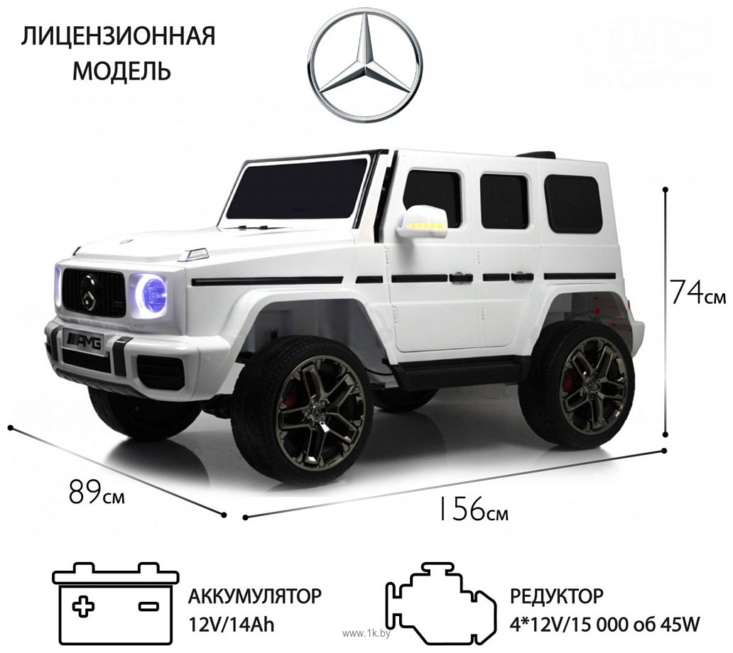 Фотографии RiverToys Mercedes-AMG G63 G111GG (белый)