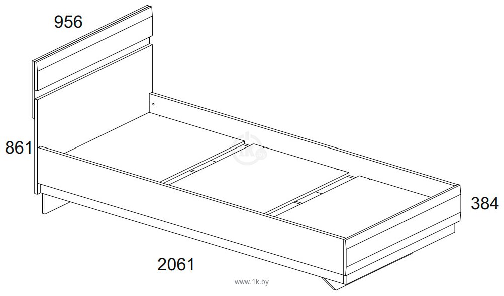 Фотографии Anrex Linate 90x200 (белый/сонома трюфель)