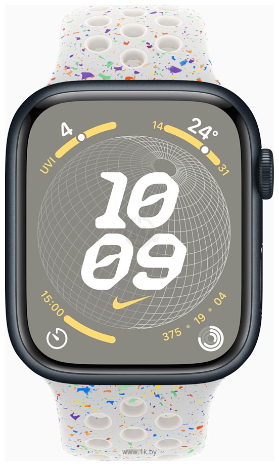 Фотографии Apple Watch Series 9 45 мм (алюминиевый корпус, спортивный Nike S/M)