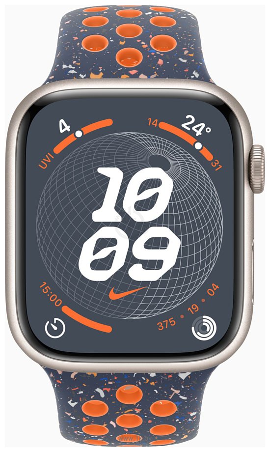 Фотографии Apple Watch Series 9 45 мм (алюминиевый корпус, спортивный Nike S/M)