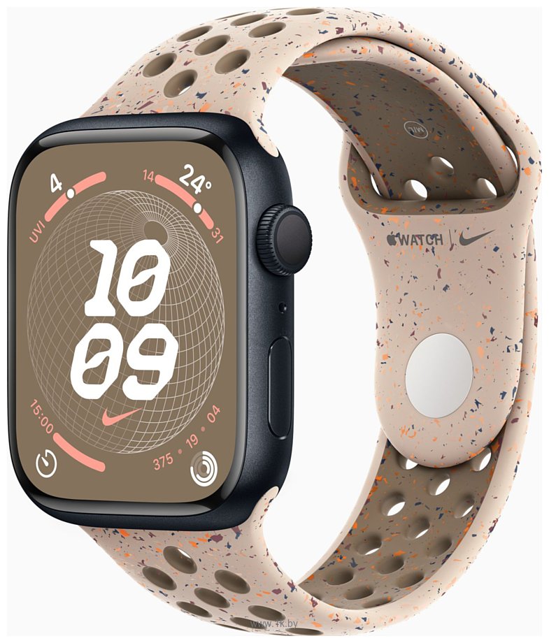 Фотографии Apple Watch Series 9 45 мм (алюминиевый корпус, спортивный Nike S/M)