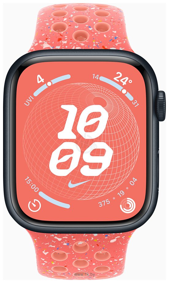 Фотографии Apple Watch Series 9 45 мм (алюминиевый корпус, спортивный Nike S/M)