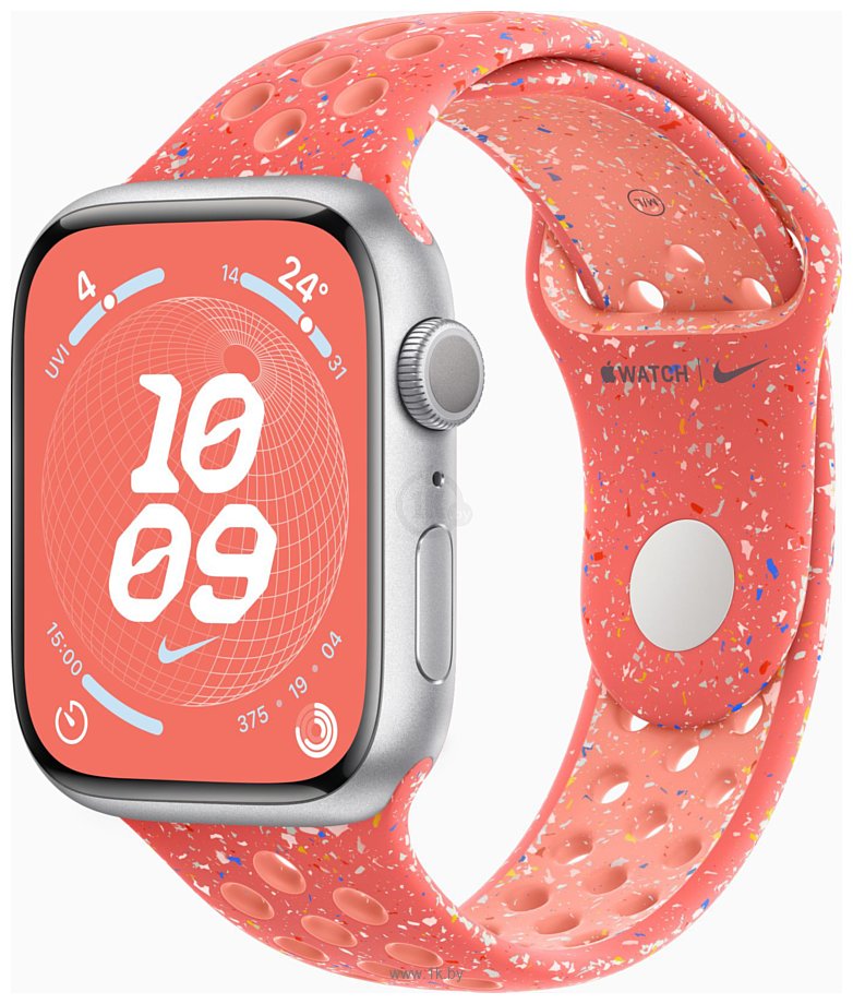 Фотографии Apple Watch Series 9 45 мм (алюминиевый корпус, спортивный Nike S/M)