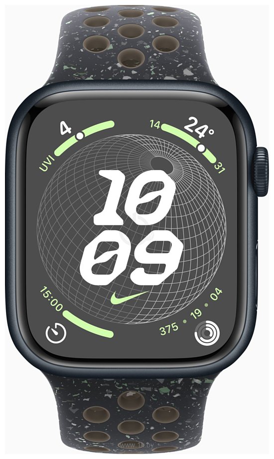 Фотографии Apple Watch Series 9 45 мм (алюминиевый корпус, спортивный Nike S/M)