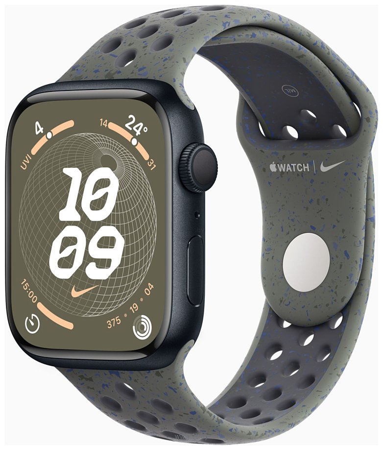 Фотографии Apple Watch Series 9 45 мм (алюминиевый корпус, спортивный Nike S/M)