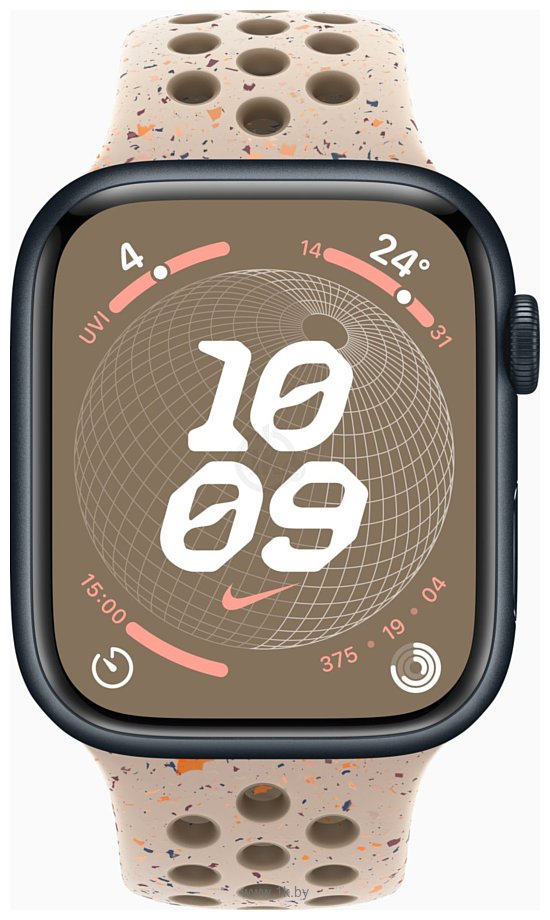 Фотографии Apple Watch Series 9 45 мм (алюминиевый корпус, спортивный Nike S/M)